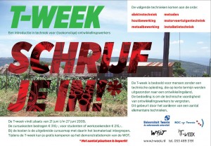 T-week advertentie